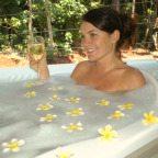BUBBLE BATH ON VERANDAH