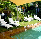 SWIMING POOL WITH SUN LOUNGES