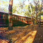 RESTORED RAILWAY CARRIAGE
