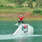 run by professional wake boarders and water skiers.
