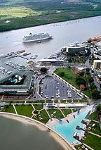 ARIAL VIEW OF THE MARINA AND SWIMMING LAGOON