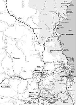 Cairns to Cape Trib Map